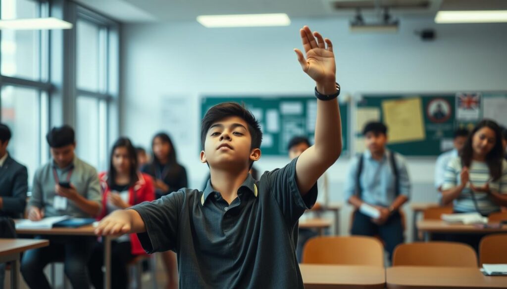 Jovem adorando publicamente apesar das pressões sociais, mostrando que Nada Pode Calar um Adorador